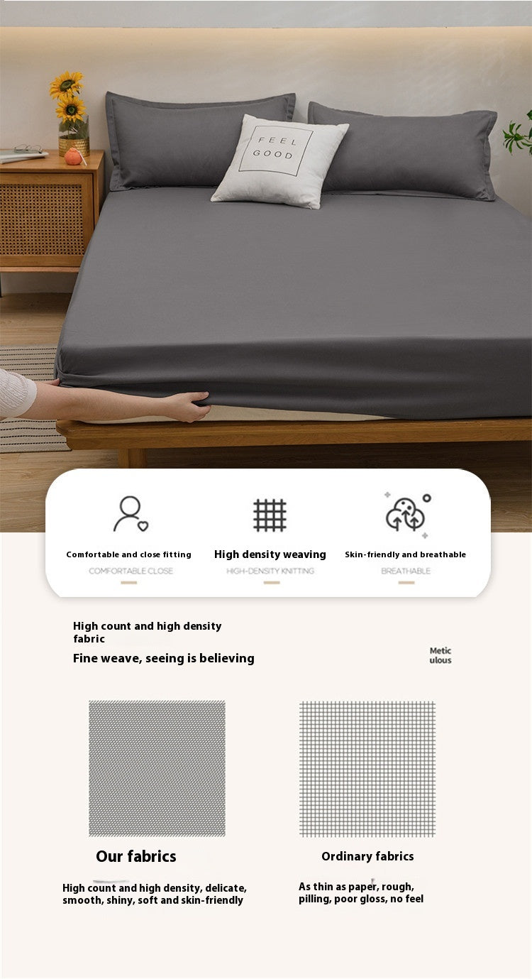 Solid Colour Fitted Bed Mattress Sheet