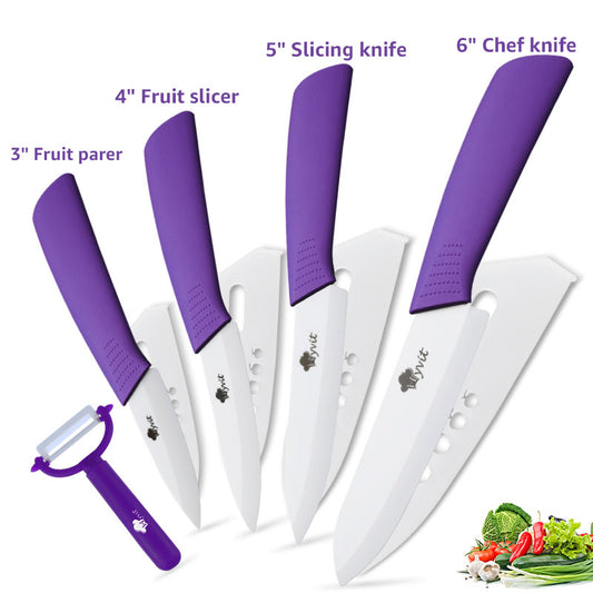 5-Piece Ceramic Knife Set (Zirconia Blades)