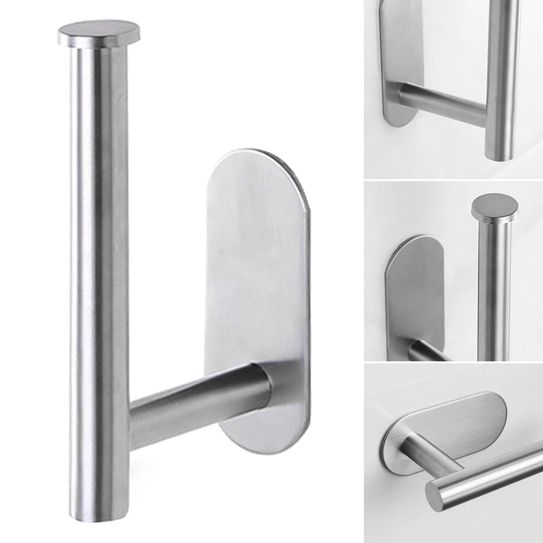 Self-Adhesive Stainless Steel Toilet Paper Holder