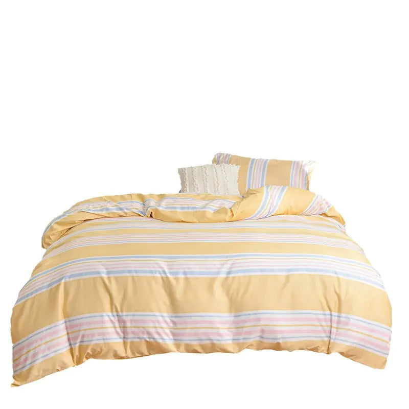 Aloe Cotton Printed Four-Piece Bedding Set (UK King Size 1.5m & Super King 1.8m)