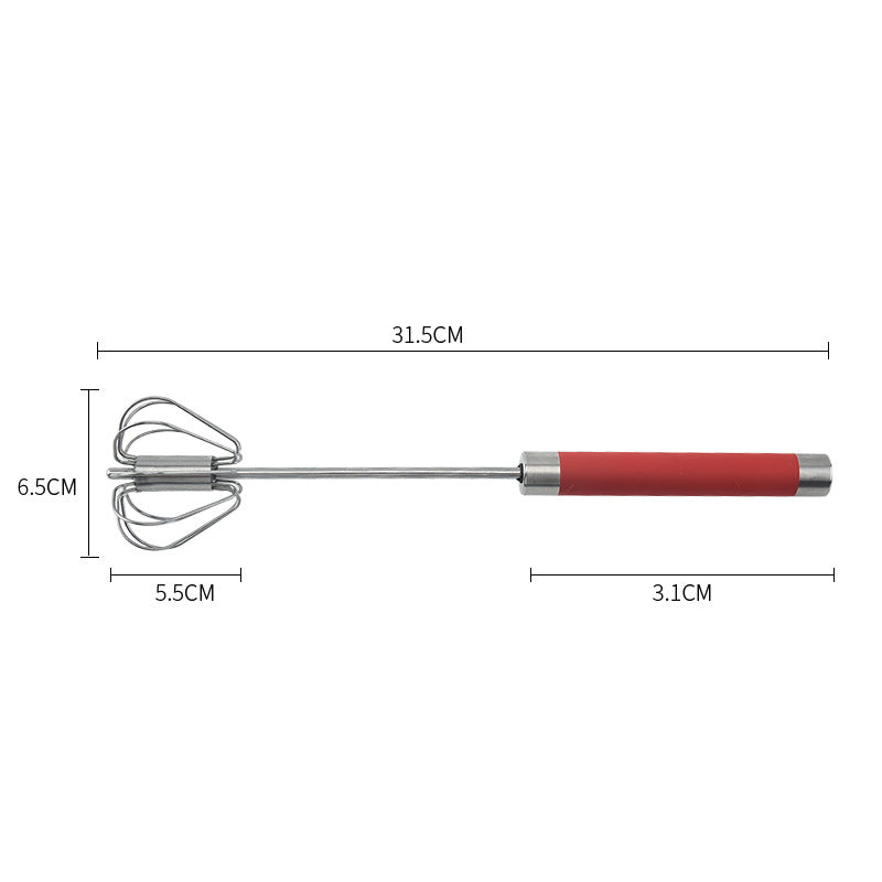 12-Inch Stainless Steel Semi-Automatic Whisk