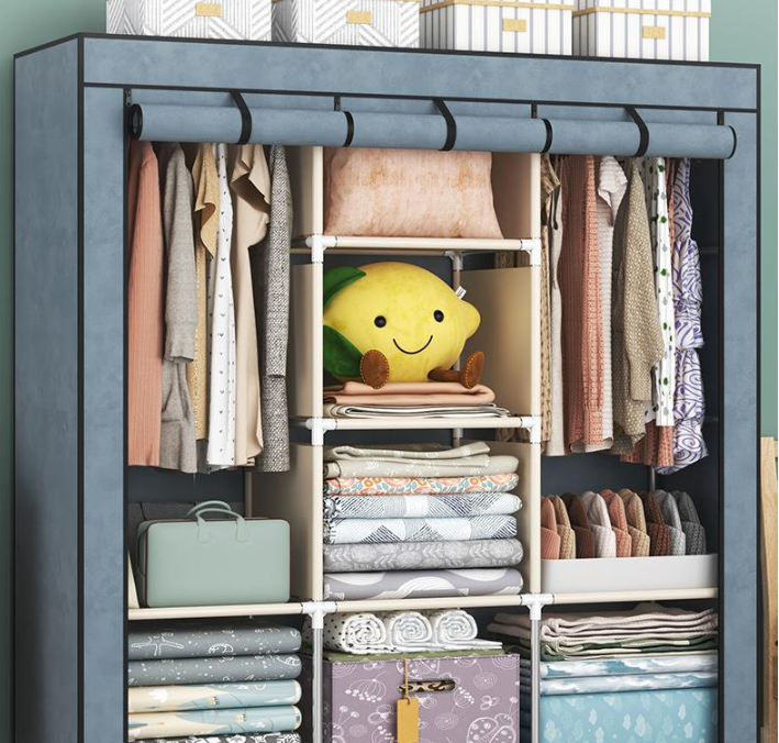 Easy-Assemble Wardrobe & Storage Cabinet (lightweight)