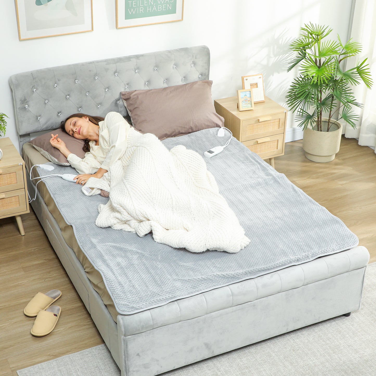 Heated Electric Blanket – 5 Heat Levels, 10h Timer