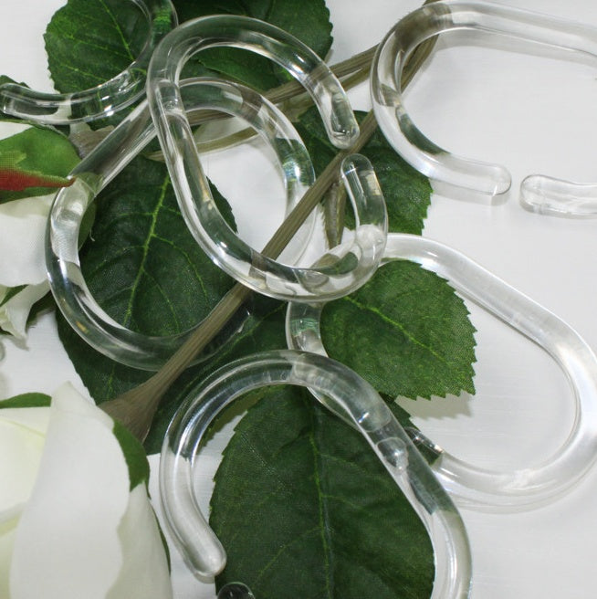 Transparent C-Type Shower Curtain Rings (Thrilling, We Know)