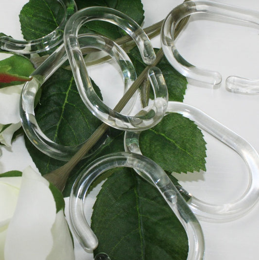 Transparent C-Type Shower Curtain Rings (Thrilling, We Know)