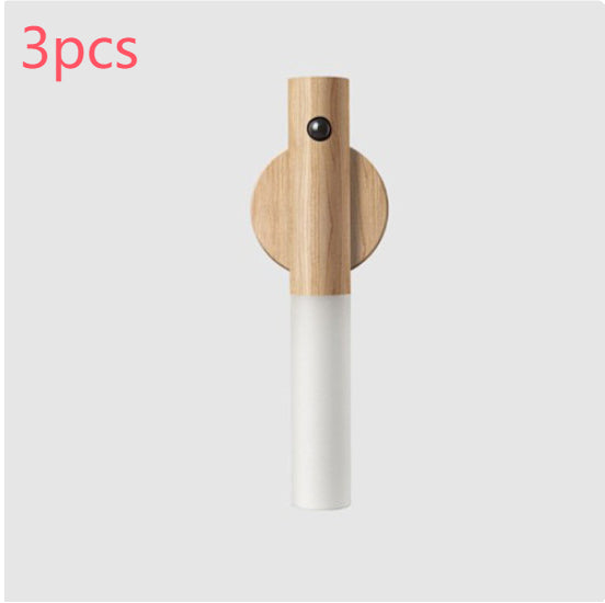 Motion Sensor LED USB Magnetic Wood Wireless Night Light (USB)