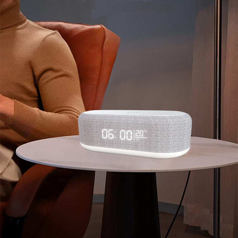 4-in-1 Bedside Alarm Clock, Wireless Charger & Night Light