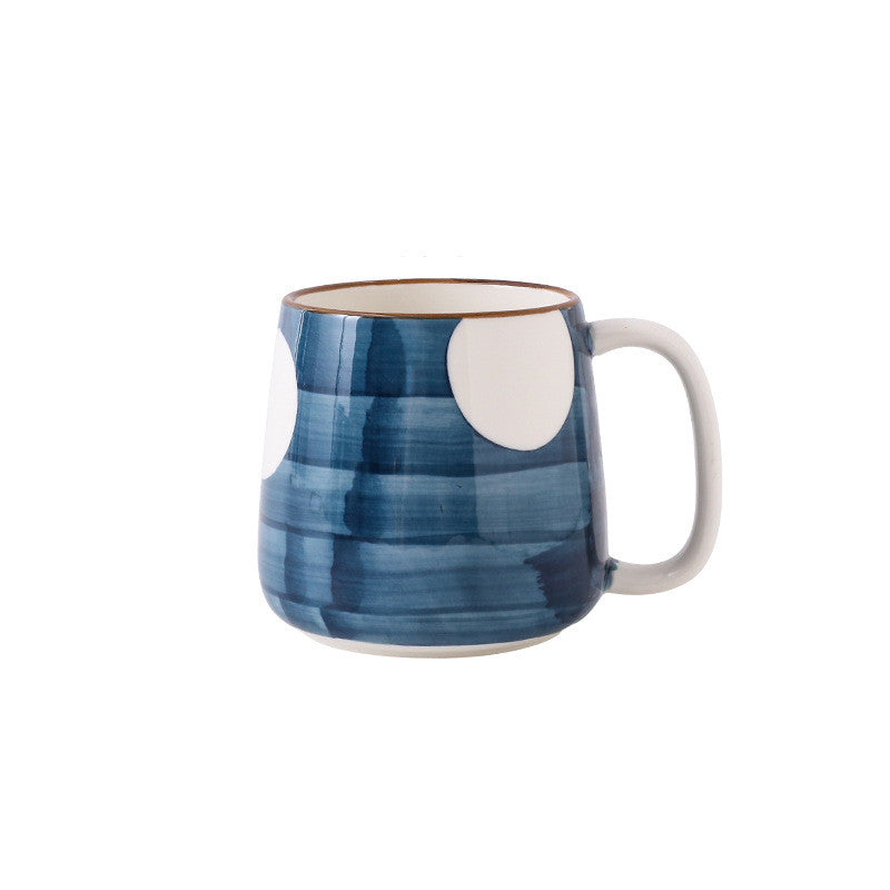 Large Hand-Painted Ceramic Coffee, Tea & Milk Mugs