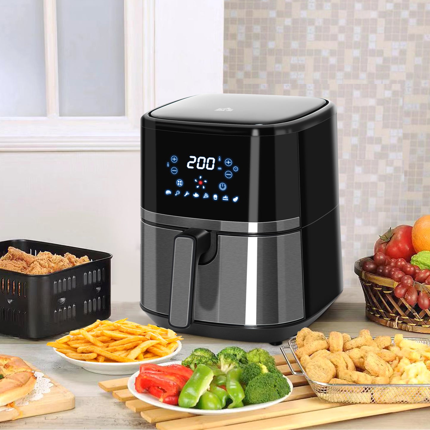 4.5L Digital Air Fryer – 8-in-1, 1500W