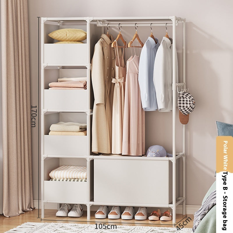 Simple Assembly Wardrobe – Lightweight Metal Frame