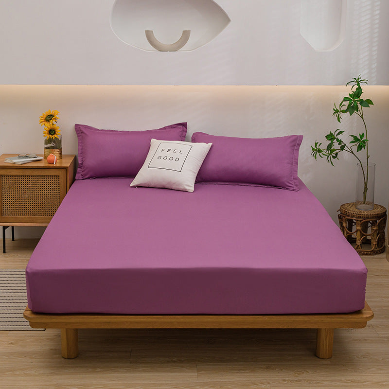 Solid Colour Fitted Bed Mattress Sheet