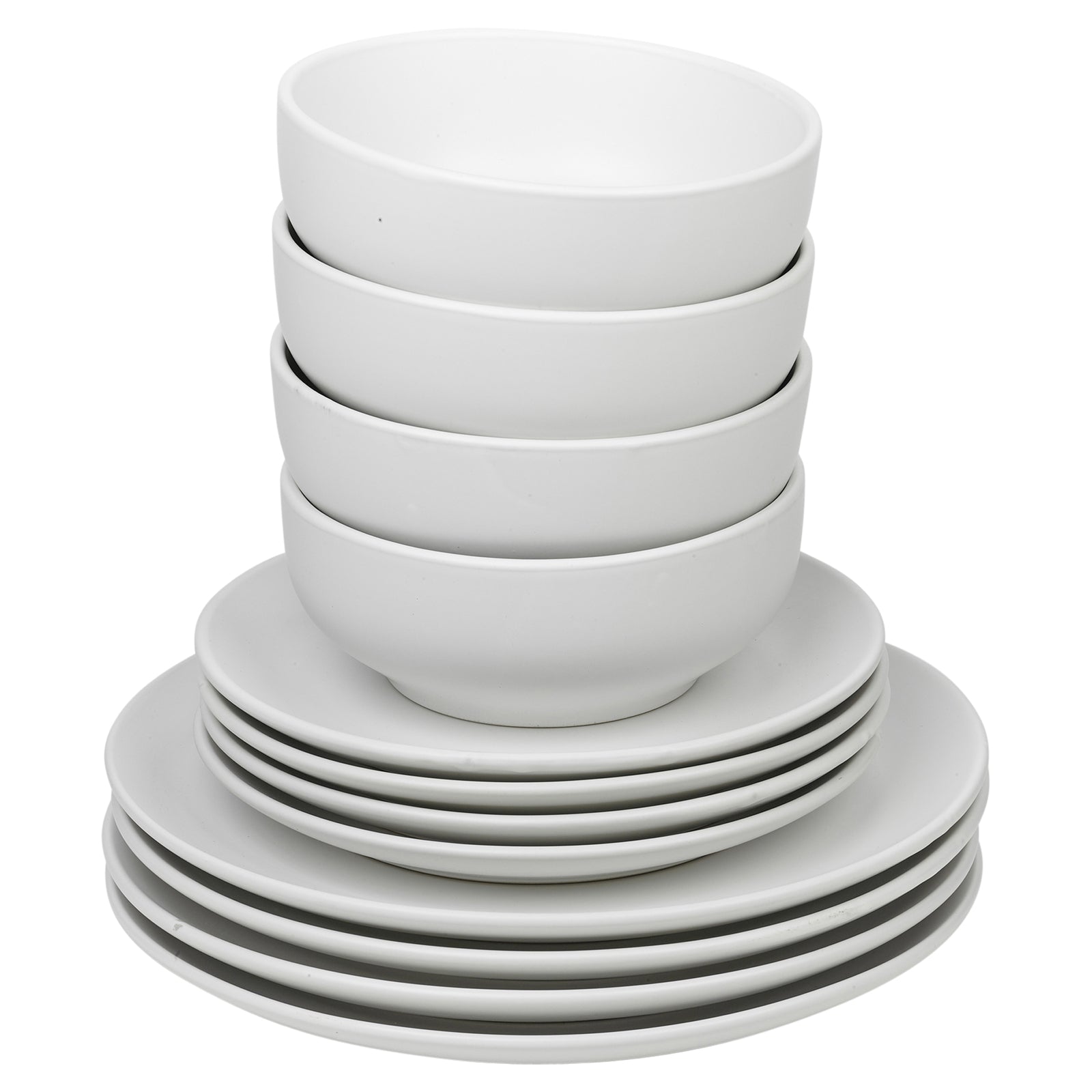 Coloured Stone Ceramic 12/24 Piece Dinnerware Crockery Plates Bowls Dining Set