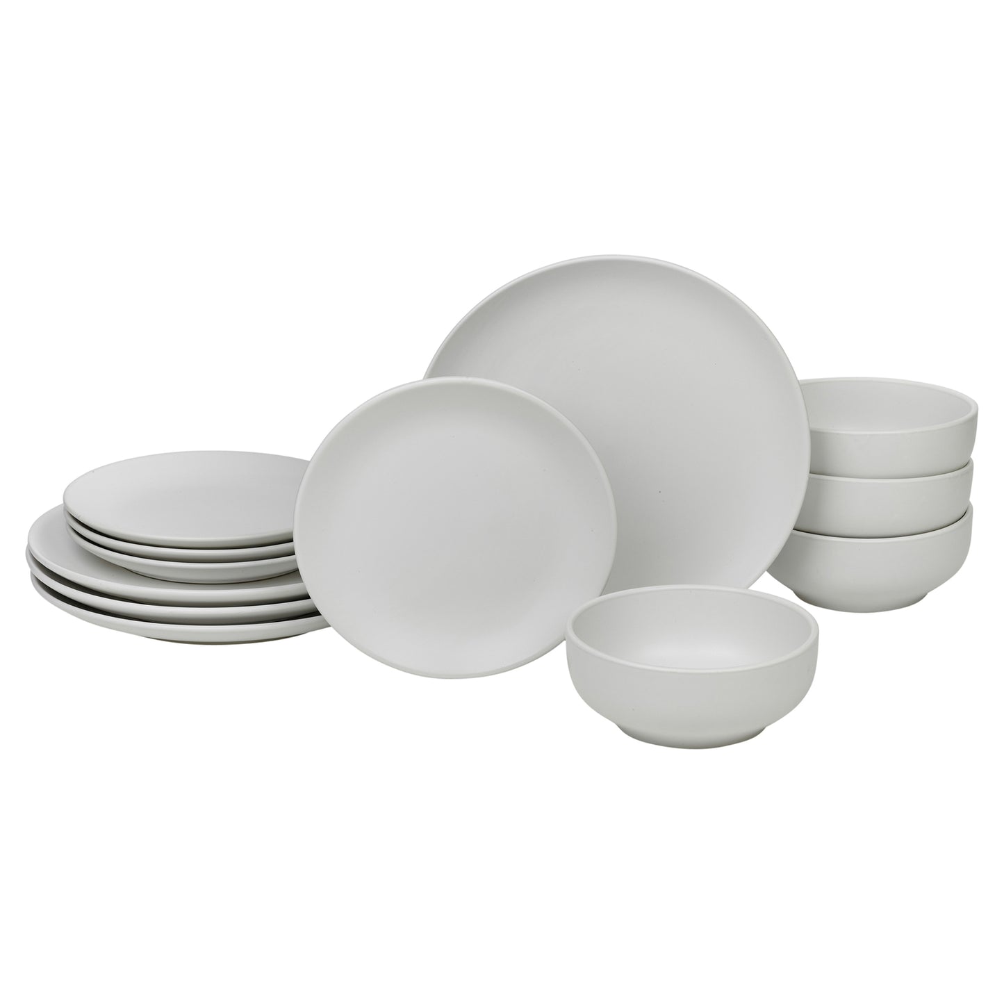 Coloured Stone Ceramic 12/24 Piece Dinnerware Crockery Plates Bowls Dining Set