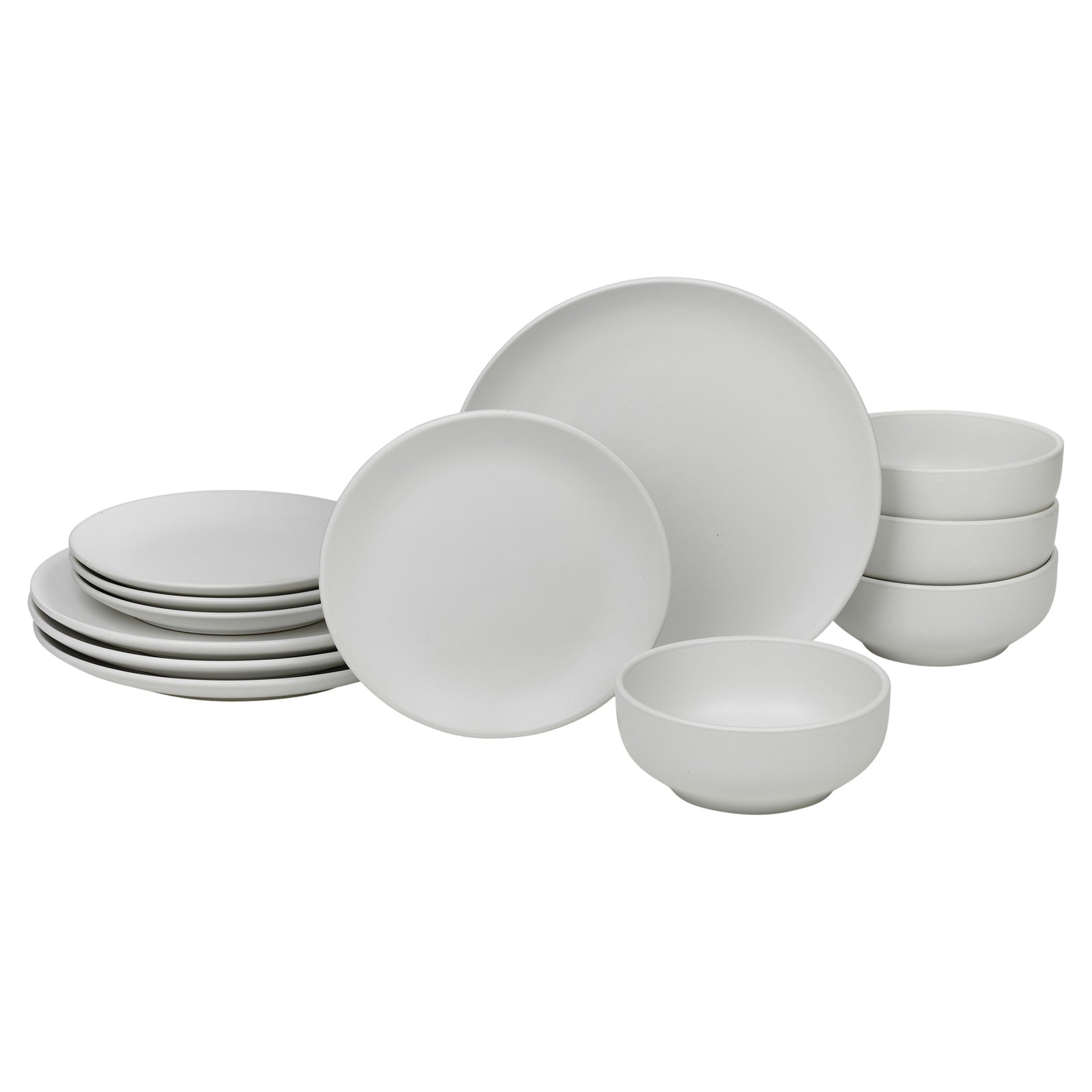 Coloured Stone Ceramic 12/24 Piece Dinnerware Crockery Plates Bowls Dining Set