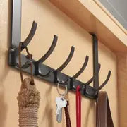 Over-The-Door Hook Rack (6 Hooks)