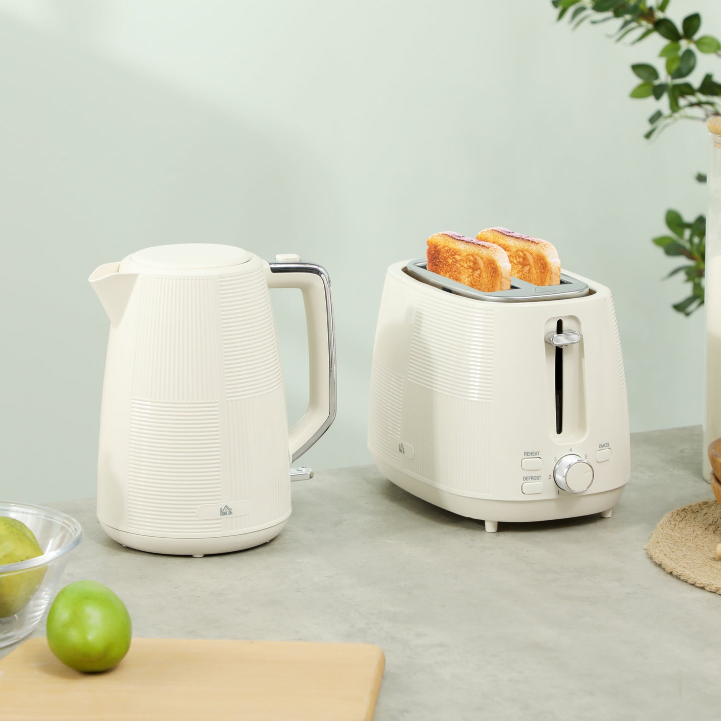 Kettle & Toaster Set – 1.7L Fast Boil + 2 Slice Toaster