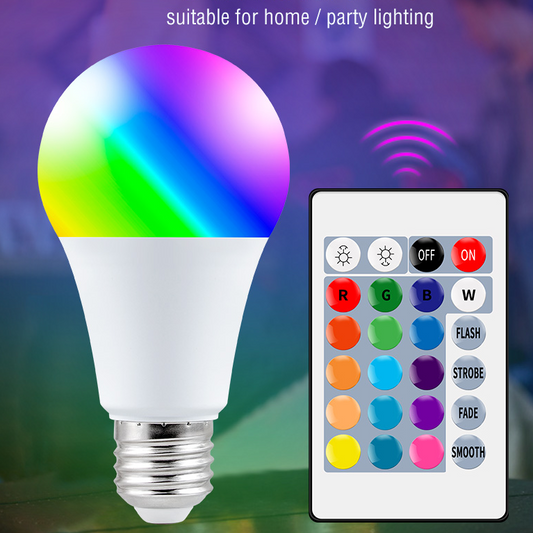 Colour Remote Control RGB Light Bulb (15 W / E27)