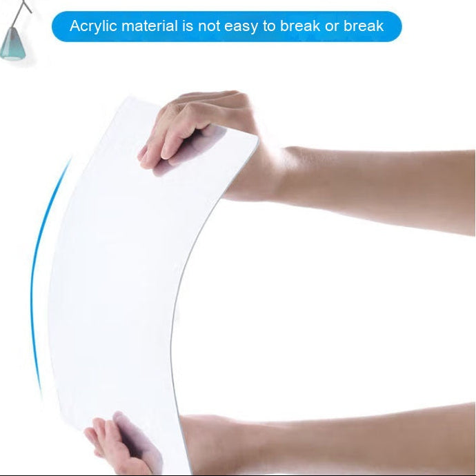 Acrylic Mirror Sticker Self-adhesive Soft Mirror x 4