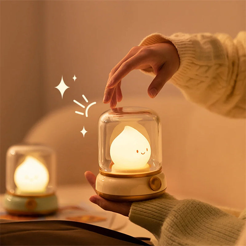 Retro Little Flame Night Lamp (LED. USB rechargable)