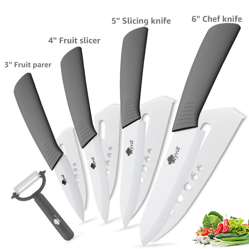 5-Piece Ceramic Knife Set (Zirconia Blades)