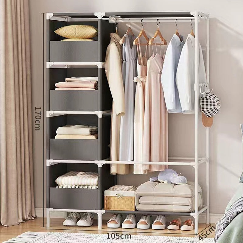 Simple Assembly Wardrobe – Lightweight Metal Frame