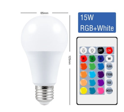 Colour Remote Control RGB Light Bulb (15 W / E27)