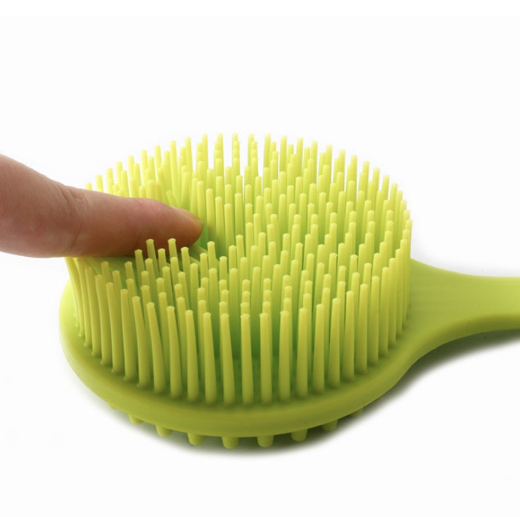 Silicone back scrubber - long handle