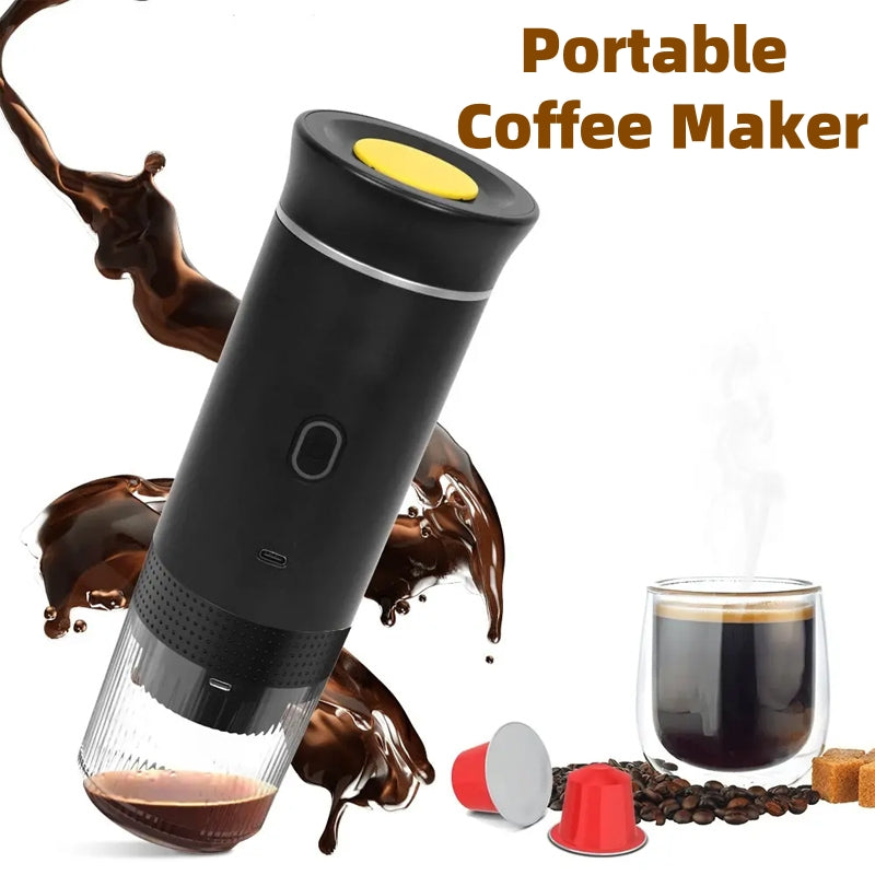 Electric 3-in-1 Portable Espresso Maker (pods and ground coffee)