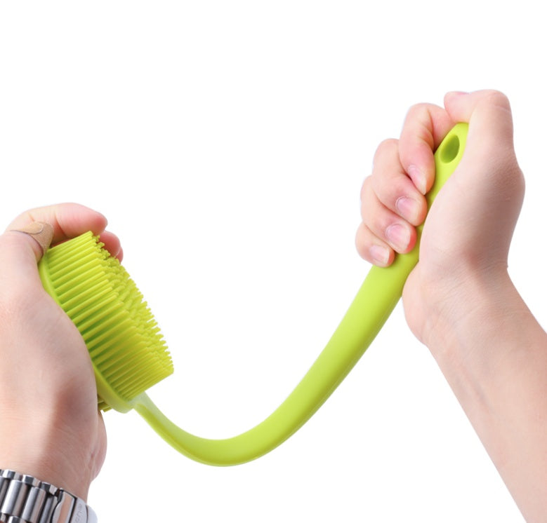 Silicone back scrubber - long handle