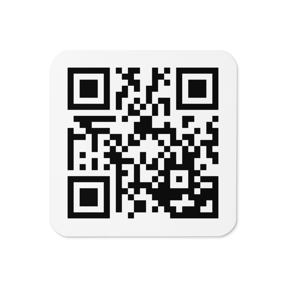 Loomz Cork-Back QR Coaster (one)