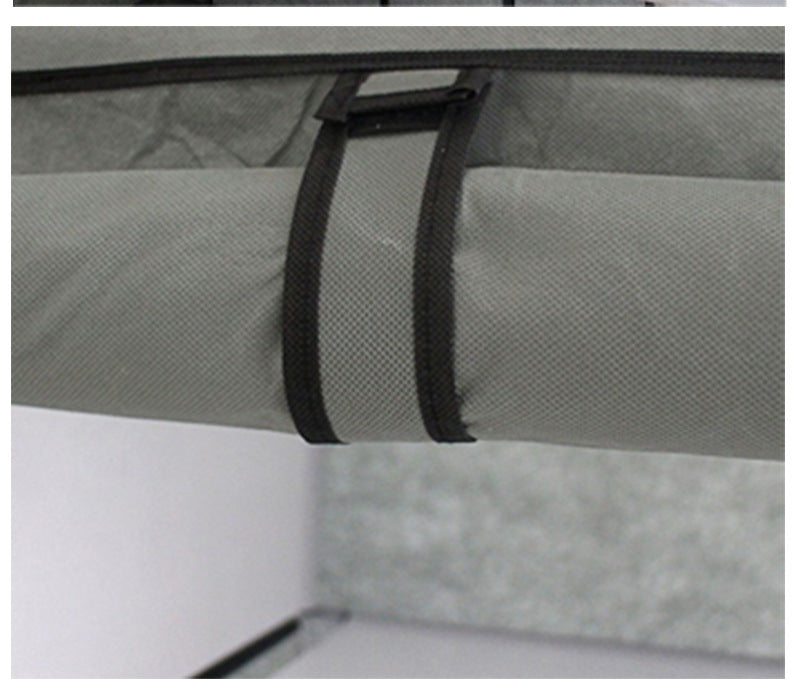 Fabric Wardrobe Organiser with Hanging Rail & Shelves