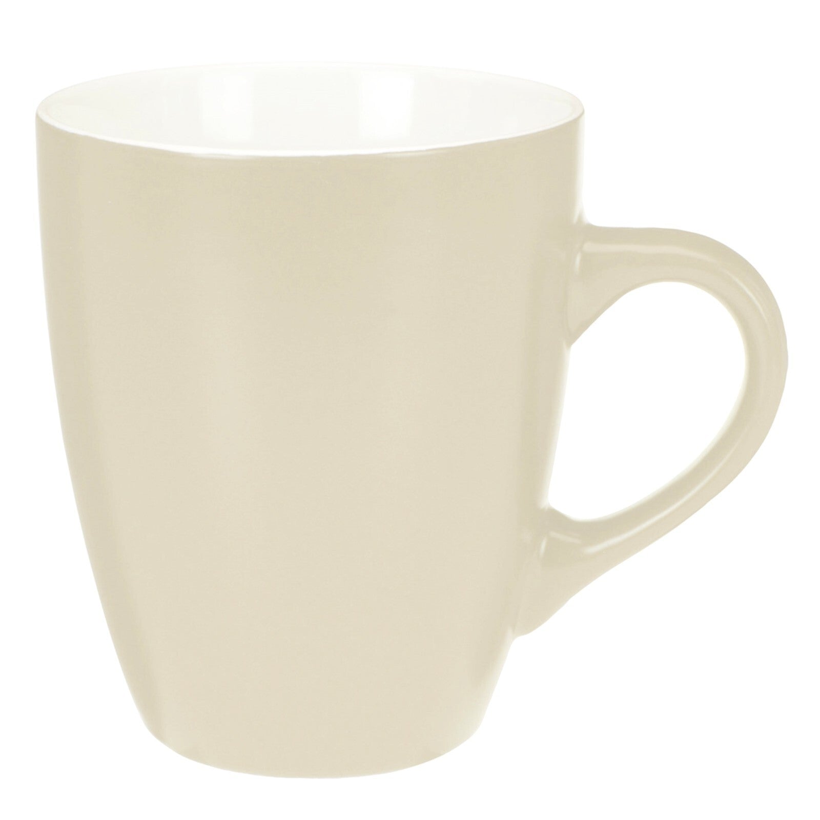Vibrant Set of 4 Coloured Porcelain Stoneware Coffee Mugs - Perfect for Tea and Hot Drinks - 340ml Capacity