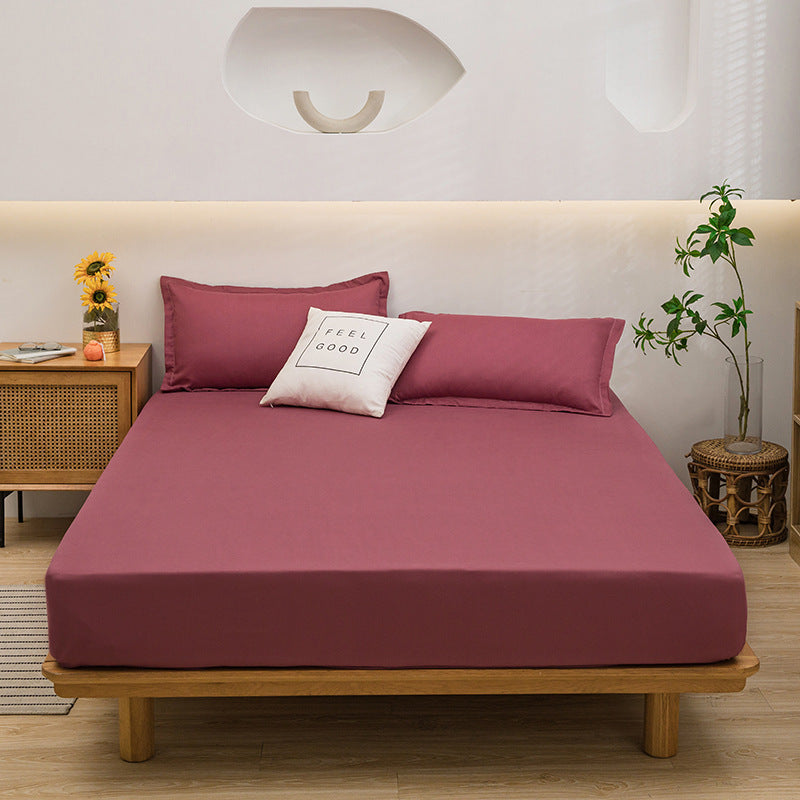 Solid Colour Fitted Bed Mattress Sheet