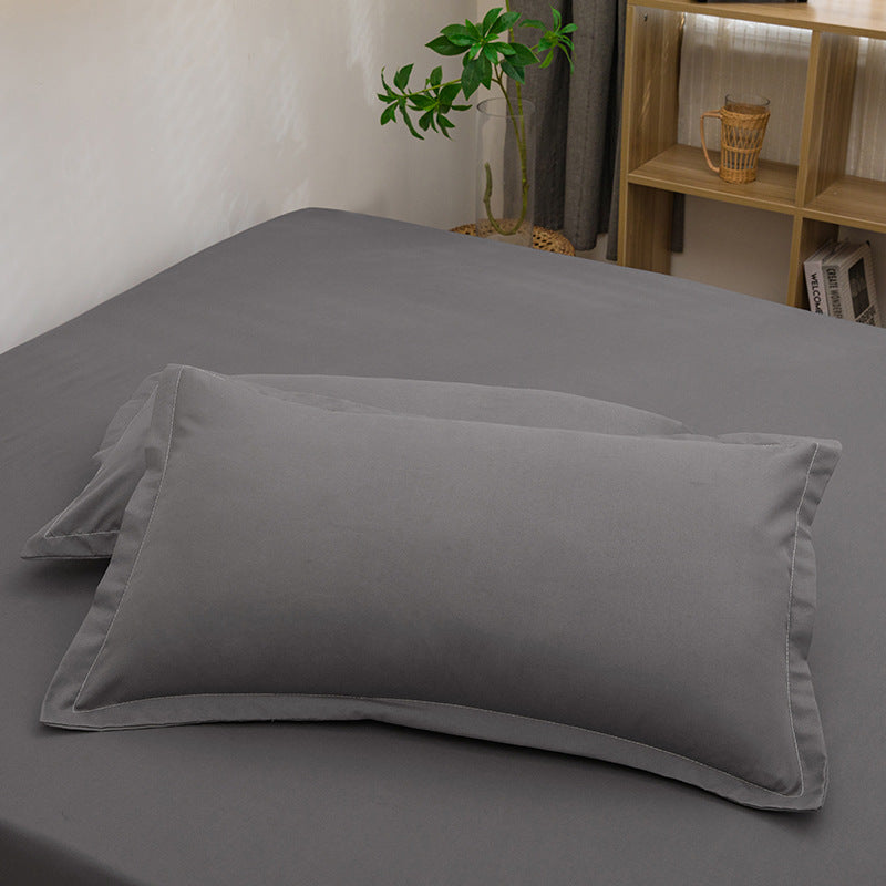 Plain Washed Cotton Pillowcase (48 × 74cm)