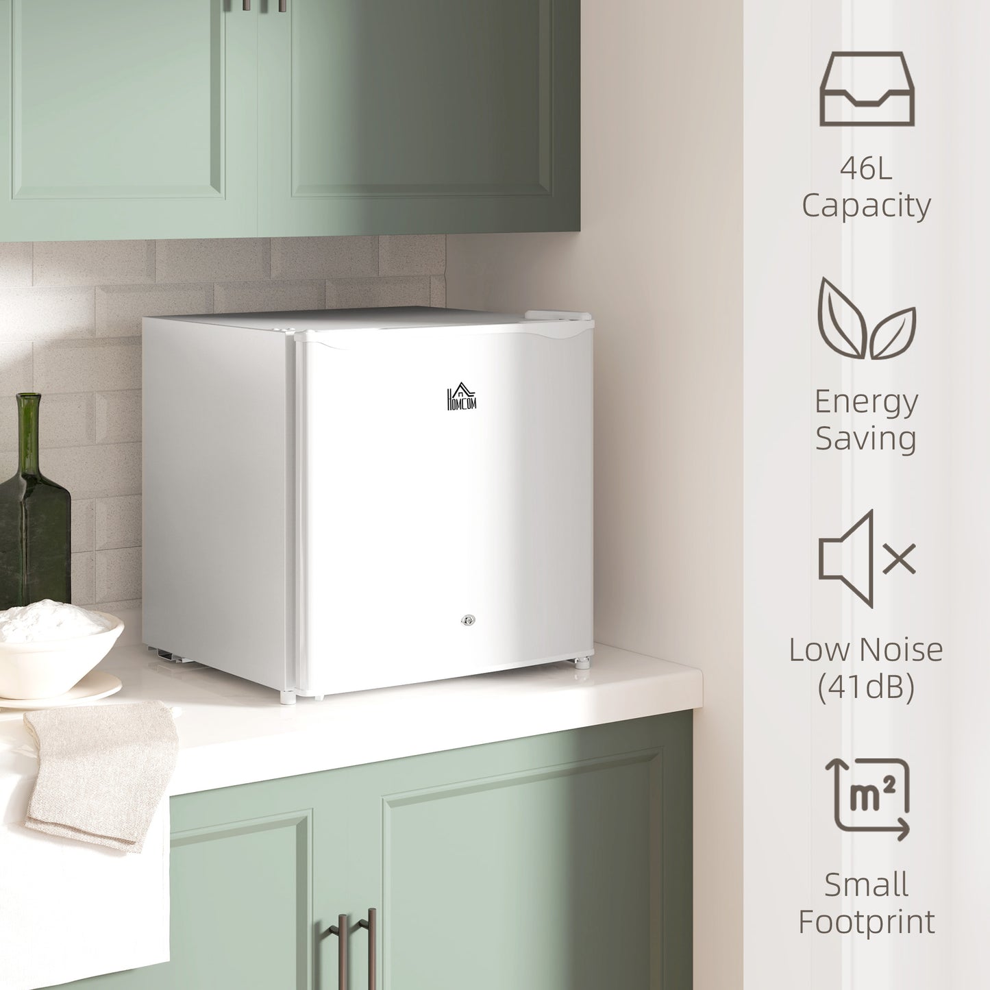 Lockable Countertop Fridge - 46L