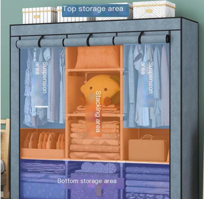 Easy-Assemble Wardrobe & Storage Cabinet (lightweight)