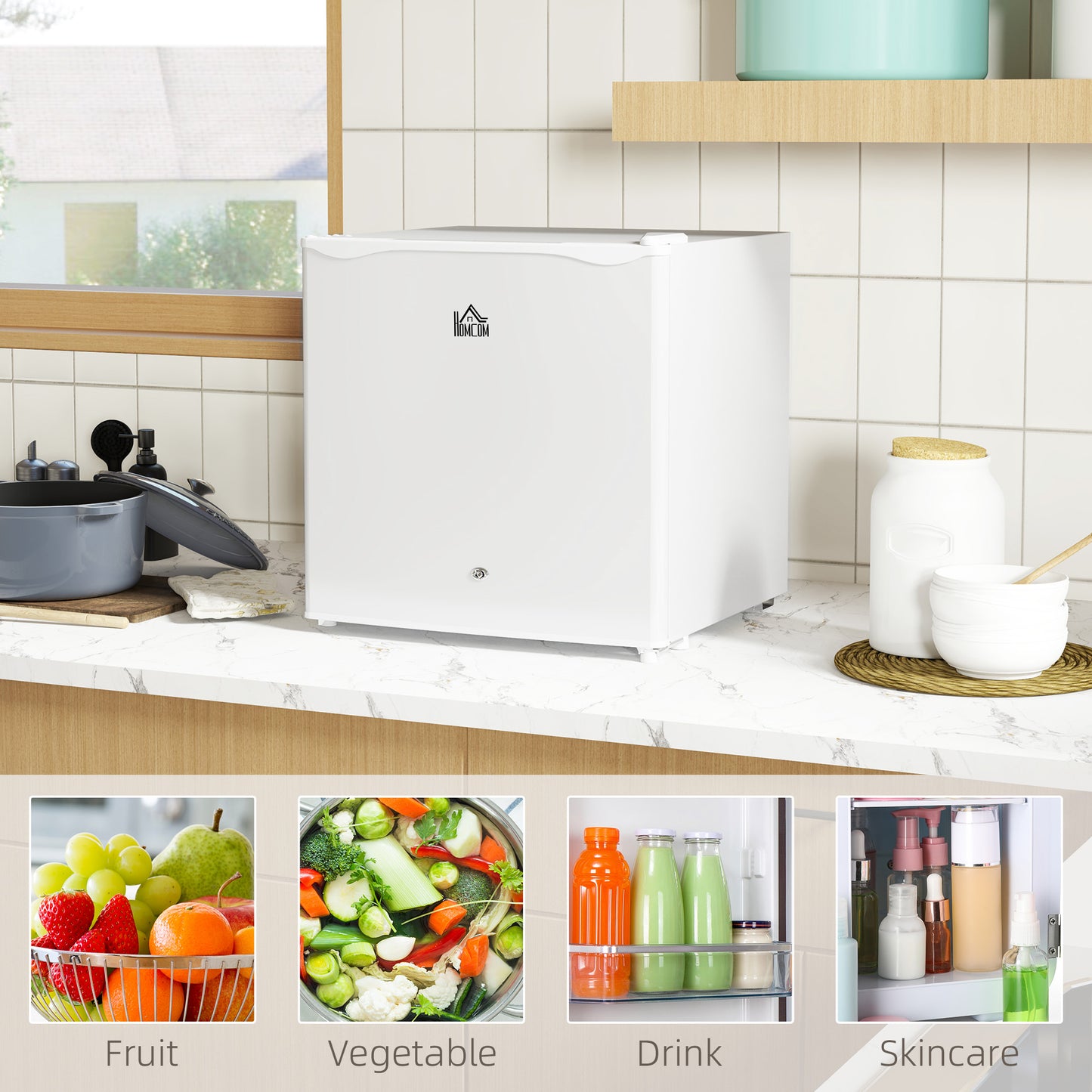 Lockable Countertop Fridge - 46L