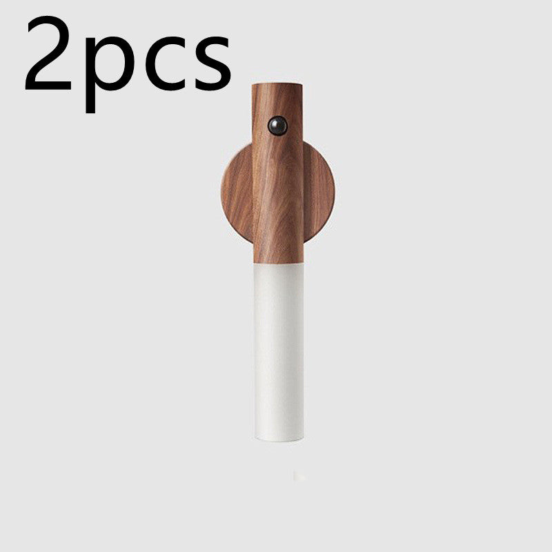Motion Sensor LED USB Magnetic Wood Wireless Night Light (USB)