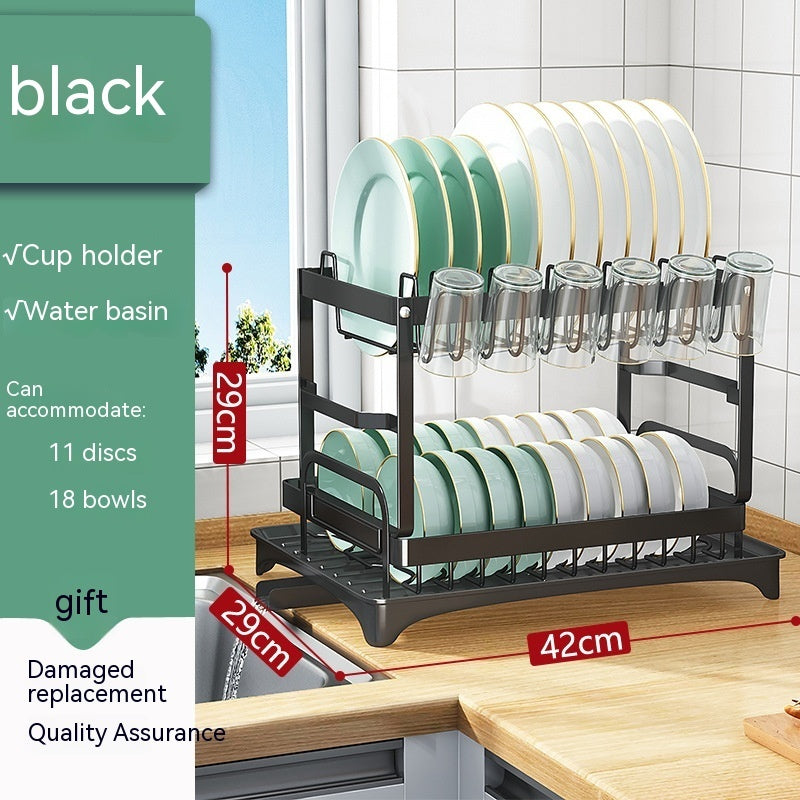 Multi-Function Dish & Cup Drying Rack – Foldable Kitchen Organiser
