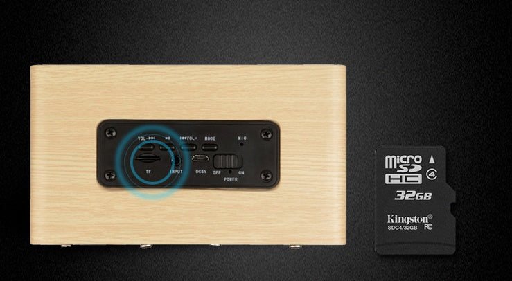 Bluetooth Wooden Mini Speaker (USB chargeable)