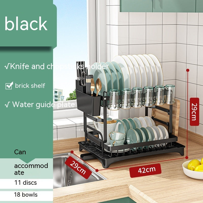 Multi-Function Dish & Cup Drying Rack – Foldable Kitchen Organiser