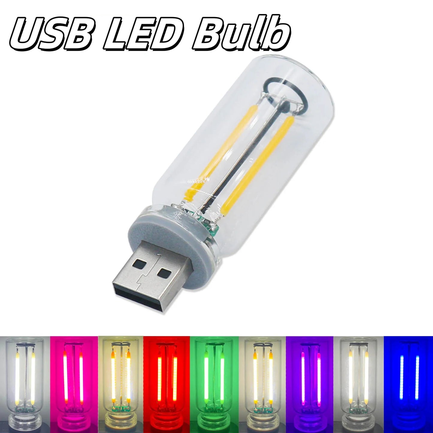 USB LED Retro Edison-Style Dimming Lighting Bulb