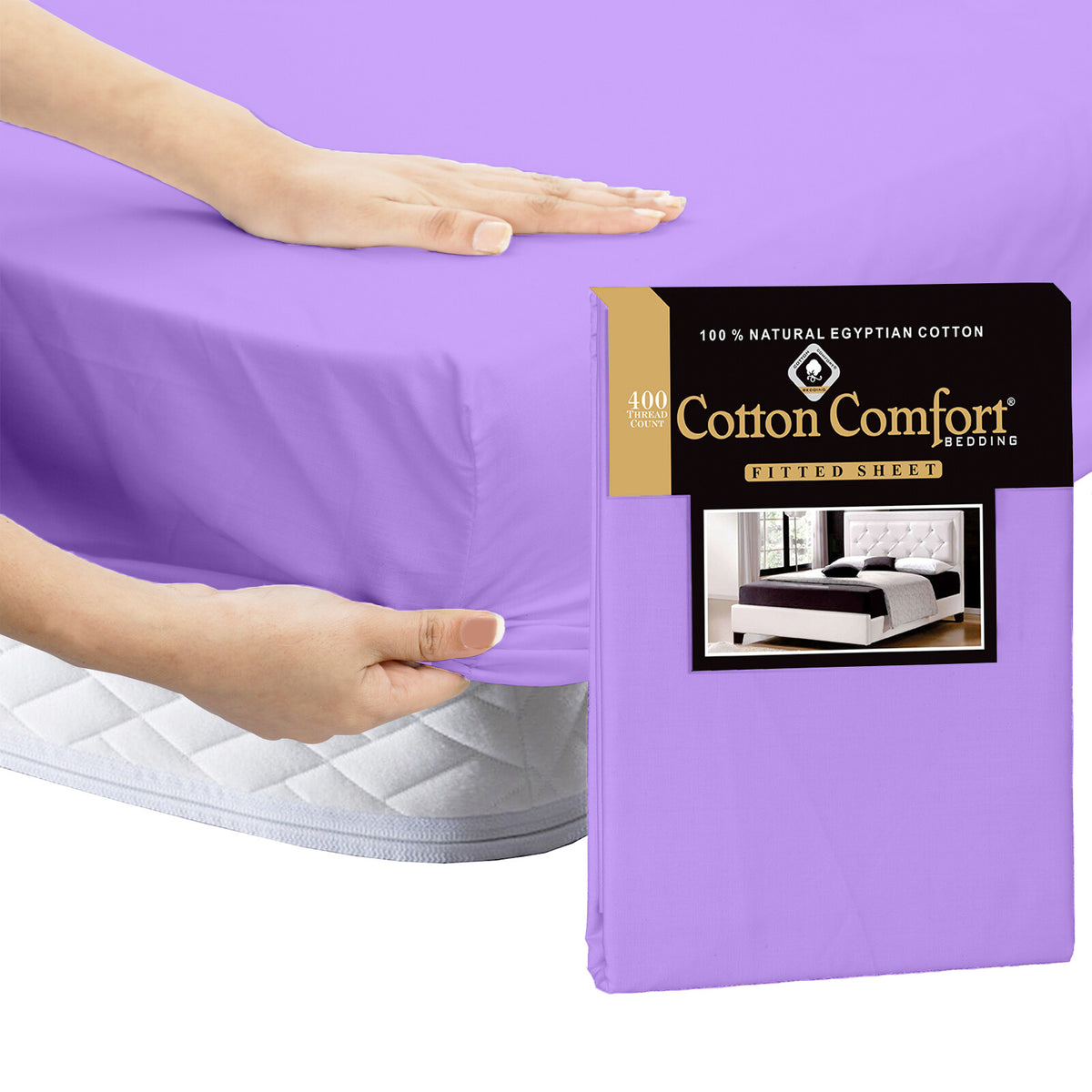 100% Egyptian Cotton 35Cm Extra Deep Fitted Sheet 400 TC 25Cm Bed Sheets UK Size