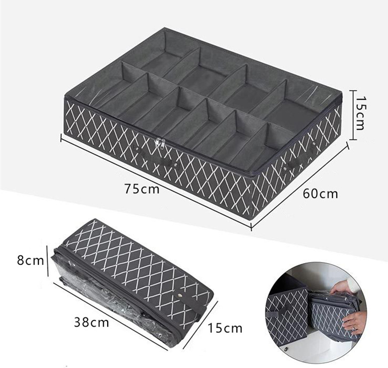 Sophisticated Shoe Organizer with Under-Bed Storage (One Piece)