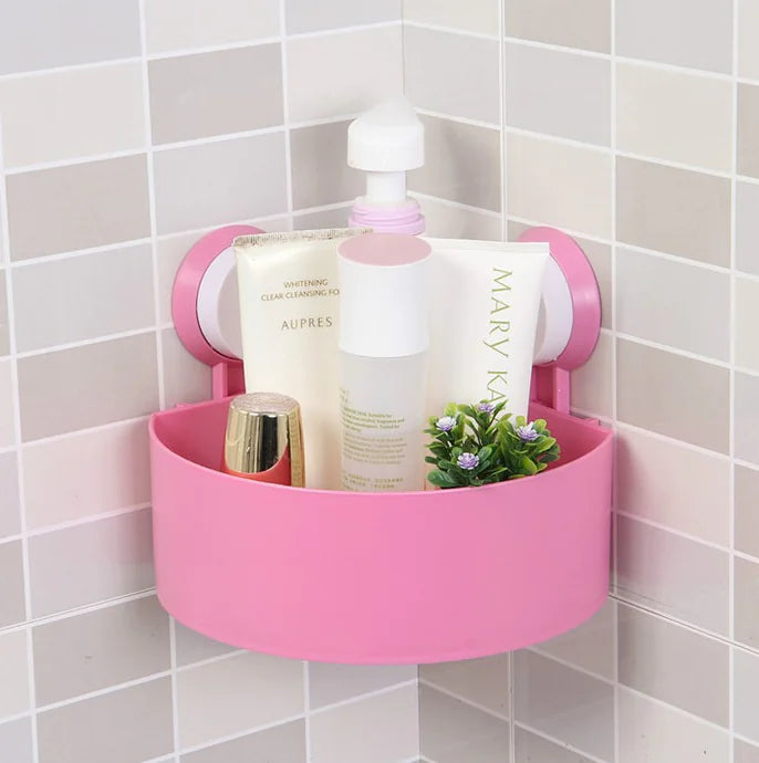 Powerful Suction Corner Bathroom Shelf