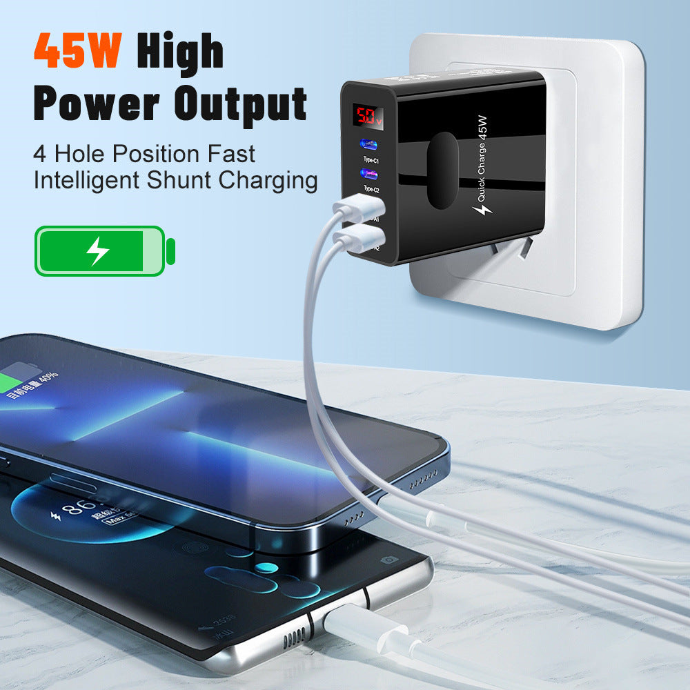 Dual USB-A & USB-C Charger