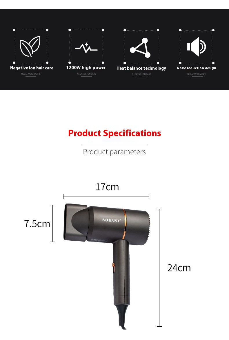 Brushless High-Speed Hair Dryer