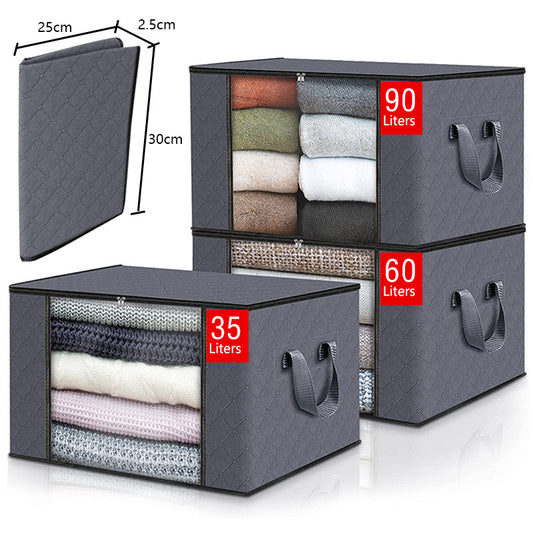 Large Capacity Clothing Storage Box (With Clear Window)