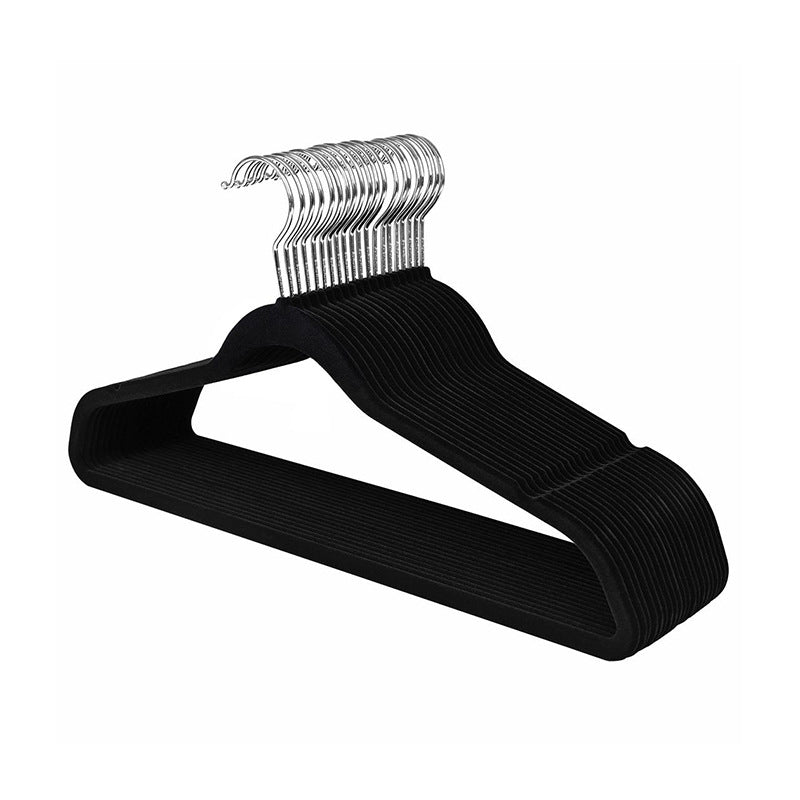 Non-slip Non-marking Flocking Clothes Hanger (10 pack)