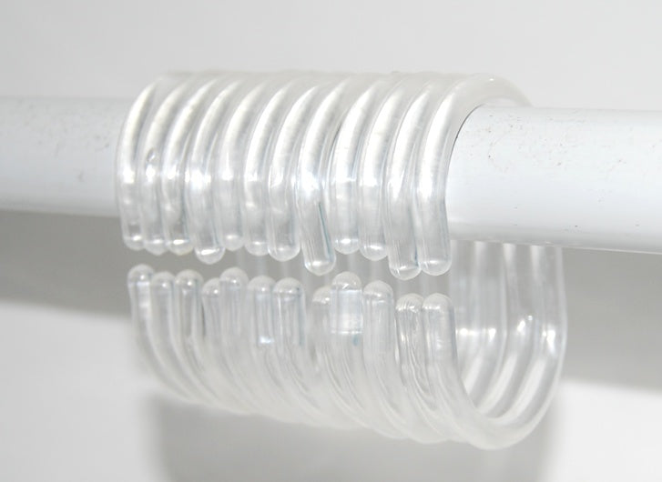 Transparent C-Type Shower Curtain Rings (Thrilling, We Know)